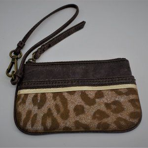 THE SAK Animal Print/Leather Wristlet